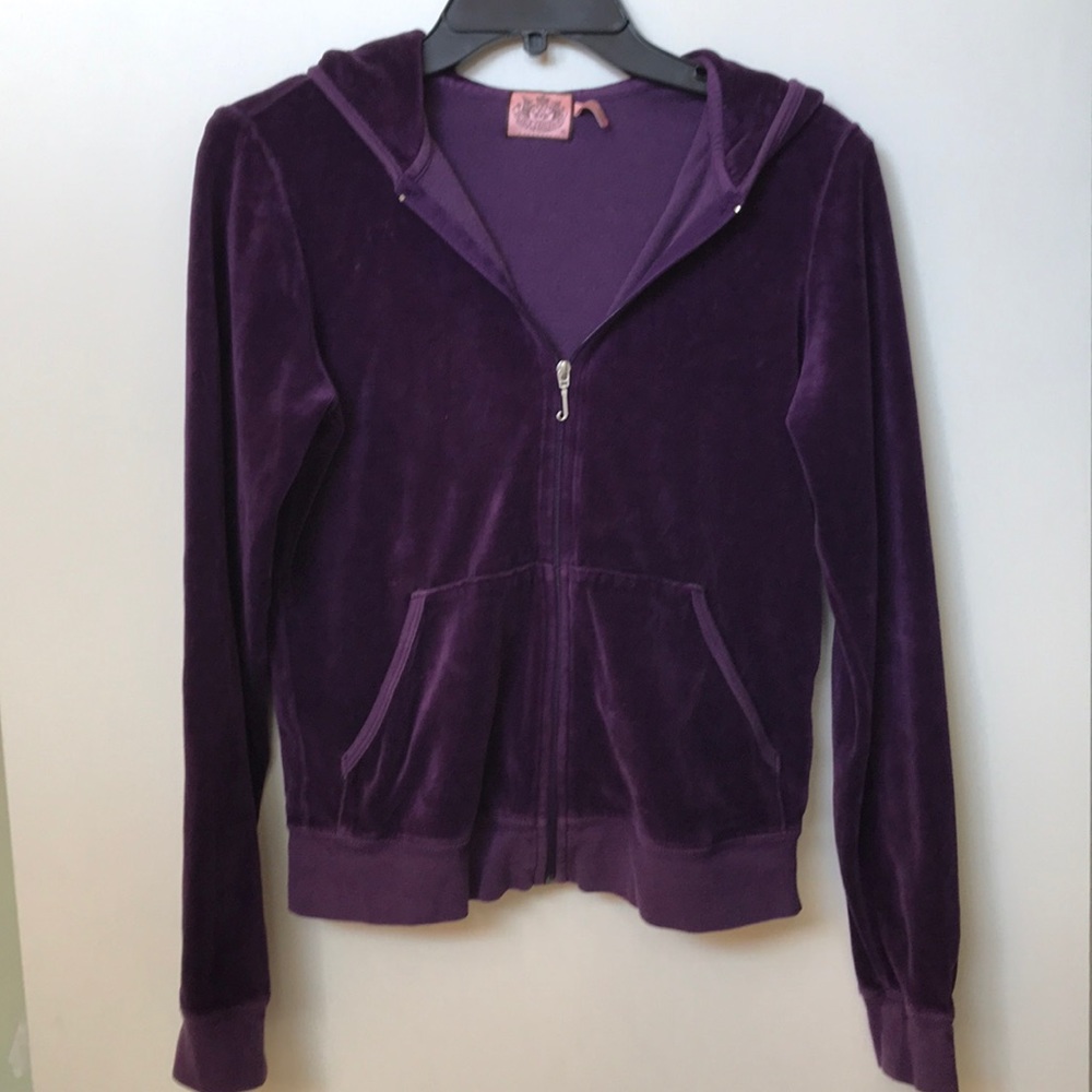 Juicy Couture Purple Velour hoodie - sz XL